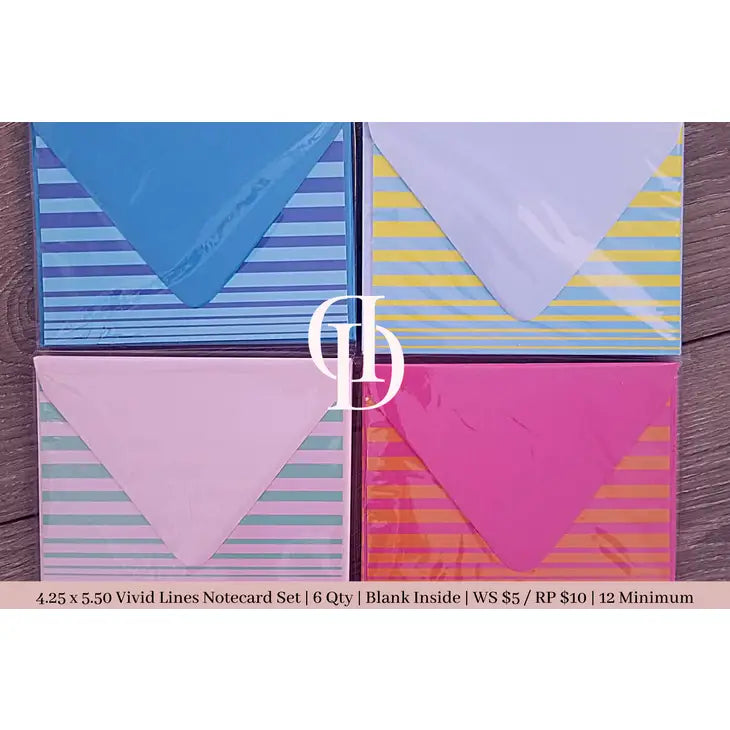 Stationery for Lovers - Blank Notecard Set (4.25 x 5.5)