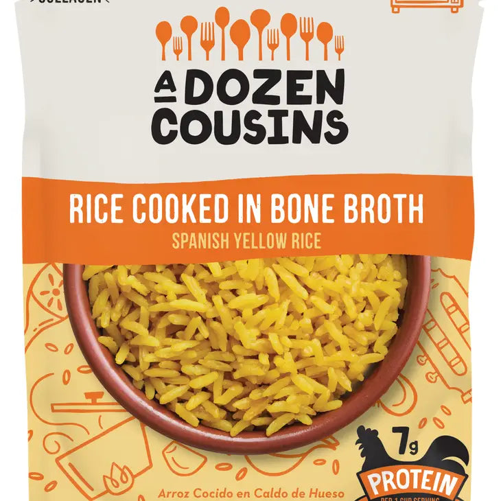 A Dozen Cousins 8 oz Spanish Yellow Bone Broth Rice