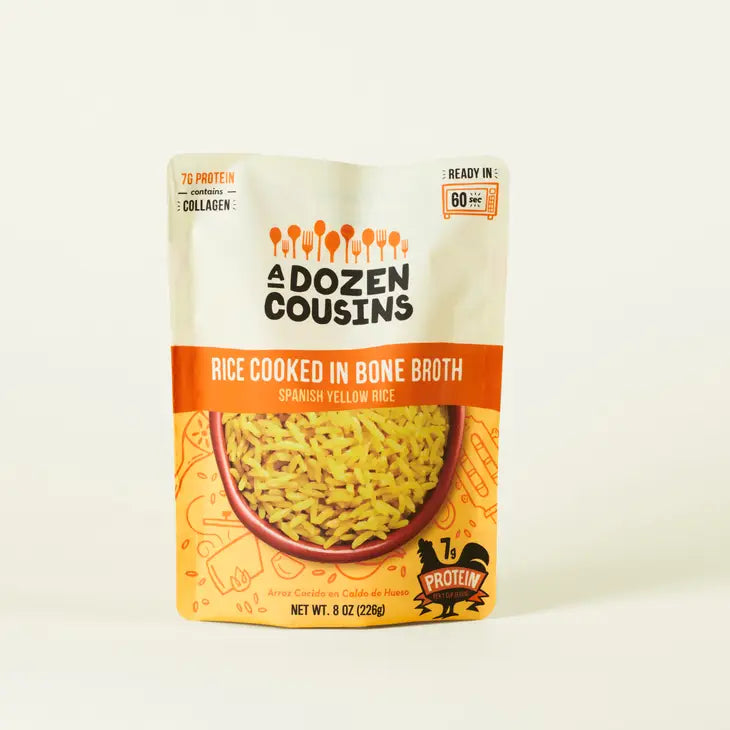 A Dozen Cousins 8 oz Spanish Yellow Bone Broth Rice